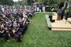 Der var over 150 gæster til stede i Rosenhaven d. 26. september. Foto: Chip Somodevilla/AFP
