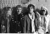 Franz Beckerlee og Kim Larsen spillede sammen i Gasolin. Her ses bandet samlet i på et foto fra den 14. oktober 1976. Fra venstre ses Søren Berlev, Franz Beckerlee, Kim Larsen og Wili Jønsson. Arkivfoto: Allan Moe/Ritzau Scanpix