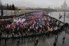 Titusindvis af russere var samlet til en mindemarch for Boris Nemtsov sidste søndag.