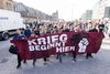 Omkring 100.000 ventes at deltage i demonstrationer i byen. Ifølge politiet menes cirka 8000 deltagere at være en del af en voldelig venstrefløj. Foto: Daniel Bockwoldt