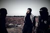 Montasser AlDe’emeh (i midten) med to foreign fighters fra Antwerpen. Den 25-årige belgiske forsker med palæstinensisk baggrund lod skægget gro i fire måneder, inden han rejste til Syrien. Privatfoto