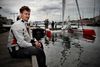 Team Rockwool Racing, Danmarks første SailGP-mandskab, har slået lejr ved det internationale sejlsportscenter på Aarhus Ø. Den næste uges tid skal den professionelle besætning, heriblandt den aarhusianske OL-guldvinder Martin Kirketerp, træne med dens mægtige GC32-katamaran i Aarhusbugten. Foto: Brian Karmark