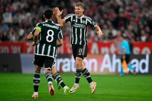 Rasmus Højlund kom for første gang på tavlen for Manchester United, mens Christian Eriksen indtog skurkerolle.