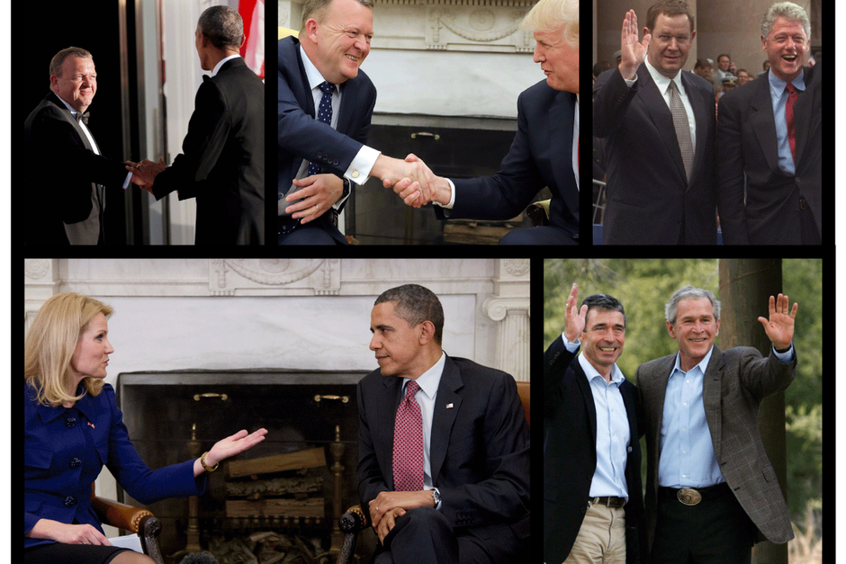 Når Mette Frederiksen grundlovsdag besøger Joe Biden i Washington, bliver det hendes første USA-besøg som statsminister. Andre statsbesøg bød på både grin og alvor.