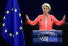 EU's forsvarsunion skal styrkes med politisk vilje til at træffe beslutningerne, siger EU-Kommissionens formand Ursula von der Leyen i den årlige State og the Union-tale. Foto: Yves Herman/AFP