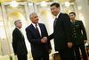 USA's forsvarsminister Chuck Hagel og Kinas præsident Xi Jinpeng.