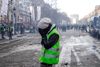 Demonstranter har søndagen igennem skabt kaos i det indre Paris. Foto: AFP/Geoffroy van der Hasselt