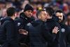 Gary O'Neil var oppe i det røde felt i løbet af Bournemouths 0-2-nederlag mod Brentford og nåede blandt andet i ophedet diskussion med Brentfords danske forsvarspiller Mathias "Zanka" Jørgensen. - Foto: David Klein/Reuters