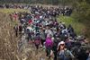 I 2015 krydsede mere end 850.000 den såkaldte Balkan-rute for primært at nå Tyskland, da landet åbnede sine grænser. Foto: AP/Petros Giannakouris