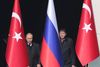 Tyrkiets præsident, Tayyip Erdogan, og hans russiskse modpart, Vladimir Putin, ved et møde i Ankar. Der er nu tilnærmelser mellem Tyrkiet og USA. Foto: Umit Bektas/Reuters