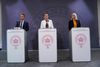Statsminister Mette Frederiksen, udenrigsminister Jeppe Kofod og forsvarsminister Trine Bramsen under pressemødet om fire danske militære bidrag. Foto: Niels Christian Vilmann/Scanpix