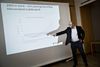 Lufthavnsanalysen fremlægges her af Grontmijs analysechef Brian Gardner Mogensen, som har stået for arbejdet.