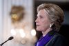 Hillary Clinton under onsdagens tale efter valgnederlaget til Donald Trump. Foto: AP / Andrew Harnik
