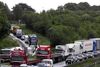 Trafikken i Østjylland bryder næsten hver dag sammen. En udvidelse af E45 i Østjylland står derfor i toppen på den nye regerings liste over nye trafikinvesteringer. Foto: Lars Skaaning/Polfoto