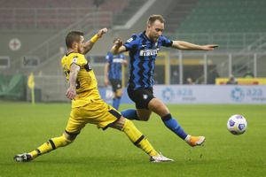 Christian Eriksen fik en lille time på banen fra kampens start, da Inter skuffede hjemme med 2-2 mod Parma i Serie A.  Foto: Alessandro Garofalo/Reuters