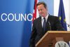 David Cameron har tidligere talt dunder i EU – som her i 2014, da han uden held modsatte sig valget af Luxemborgs Jean- Claude Juncker som Europa- Kommissionens nye formand. Arkivfoto: Yves Logghe/AP