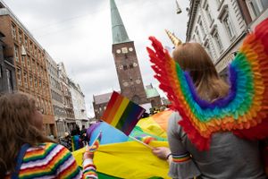 En betjent fra Østjyllands Politi er anmeldt for at råbe ukvemsord efter en deltager i LGBT-arrangementet ”Kjoler mod hadforbrydelser”.