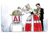 Kunstig intelligens er på vej ind alle steder. Tegning: Rasmus Sand Høyer