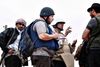 Journalisten Steven Sotloff arbejdede for en tænketank i Washington og forskellige amerikanske medier – her på job i Misrata i Libyen.