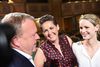 Lars Løkke Rasmussen, Pernille Skipper, Pia Olsen Dyhr ved den afsluttende partilederrunde i folketingssalen. Foto: Casper Dalhoff.