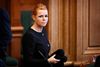 Inger Støjberg forhandler søndag sagen med Dansk Folkeparti som led i næste års finanslov. DF vil ikke støtte finansloven, hvis der ikke udvises flere afviste asylansøgere og udviste udlændinge. Foto: Jens Dresling