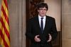 Cataloniens leder, Carles Puigdemont, har truet med at udråbe uafhængighed. Foto: Jordi Bedmar/AP
