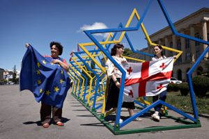I Georgien har kravet om medlemskab af EU fået vind i sejlene efter den russiske invasion af Ukraine. Stalins fødeby Gori er et af de steder, hvor krigen har ændret dynamikken i det politiske liv. 