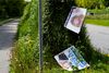 Særligt i Brabrand i Aarhus er det gået hårdt ud over Dansk Folkepartis valgplakater.