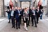 Mette Frederiksen præsenterer den nye S-regering på Amalienborg i København. Foto: Mads Claus Rasmussen/Ritzau Scanpix