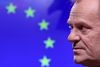 "EU er først og fremmest et fredsprojekt, og vi vil ikke gamble med freden," siger EU-præsident Donald Tusk. Foto: Yves Herman/Reuters