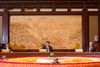 Den kinesiske præsident, Xi Jinping, åbner søndag for det 11. G20-topmøde i Hangzhou, hvor også Barack Obama (tv) og Vladimir Putin (th) deltager. Foto: Pablo Martinez Monsivais, AP