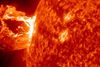Nasa opfangede et voldsomt soludbrud, som er eksplosioner, der typisk finder sted i Solens aktive regioner med solpletter.