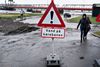 Oversvømmelser på havnen i Aalborg, tirsdag den 11. februar 2020. Foto: Henning Bagger/Ritzau Scanpix