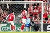 Danmark tabte 0-1 til Kroatien, da de i fredags mødtes i forbindelse med Nations League-kampen i Parken. Billedet her er taget, da kroatiske Mario Pašalić scorede kampens ene mål. Foto: Gregers Tycho