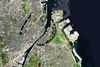 Den nye ø, Lynetteholm, nord for Refshaleøen skal stå færdig omkring 2070. Foto: Transportministeriet