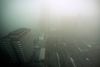 Den tunge smog har skjult Beijings skyline