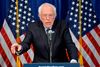 - Donald Trump skal besejres, og jeg vil gøre alt hvad jeg kan for at nå det mål, sagde Bernie Sanders onsdag på et pressemøde. Foto: Joseph Prezioso/AFP