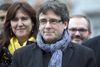 Carles Puigdemont er efterstræbt af Spanien. Nu har Cataloniens tidligere præsident anmeldt et besøg i København. Arkivfoto: Virginia Mayo/Scanpix.