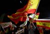 Vox fejrer valgsejren. På mindre end et år er partiet gået fra ikke at være repræsenteret overhovedet til at være Spaniens tredjestørste parti. Foto: Oscar del Pozo/AFP