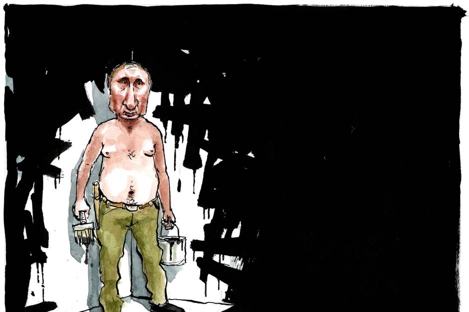 At tro at Putins dage som chef i Kreml er talte, er ren ønsketænkning, mener Kasper Støvring. Tegning: Rasmus Sand Høyer