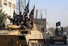 IS-soldater i byen Raqqa. Arkivfoto: AP