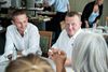 Lars Løkke Rasmussen og Kristian Jensen på Venstres sommergruppemøde.