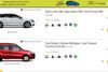 Screenshot fra Goldcars hjemmeside.