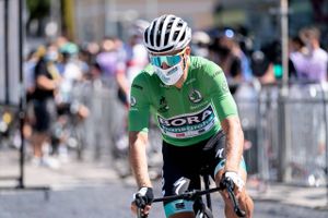 Peter Sagan havde engang eneret til den grønne trøje i Tour de France på grund af sin suveræne kørsel. Her er han under Tour de France 2020, hvor han æra sluttede takket være bl.a. Michael Mørkøv. Foto: Tariq Mikkel Khan