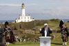 Trump Turnberry-golfbanen i Skotland er blot en af mange af Donald Trumps økonomiske interesser uden for USA. Spørgsmålet er, om man både kan være forretningsmand og amerikansk præsident. Foto: Murdo MacLeod/Polaris