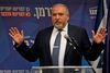 Avigdor Lieberman, der kunne være tungen på vægtskålen, vil hverken pege på Netanyahu eller Gantz. Foto: Menahem Kahana/AFP
