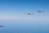 I sidste uge eskorterede to finske F/A-18 to russiske Sukhoi Su-24- kampfly. Foto: Finnish Air Force