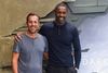 Nikolaj Arcel (tv.) har instrueret Idris Elba (th.) i "The Dark Tower". Foto: Evan Agostini