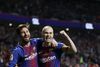 Lionel Messi og Andrés Iniesta vandt i løbet af 14 år sammen i FC Barcelona alt, hvad der er at vinde på klubplan. Arkivfoto: Paul White/Ritzau Scanpix
