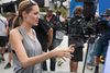 Angelina Jolie bag kameraet til ”Unbroken”, hendes anden film som instruktør, der handler om en krigshelt fra Anden Verdenskrig. Foto: David James/AP